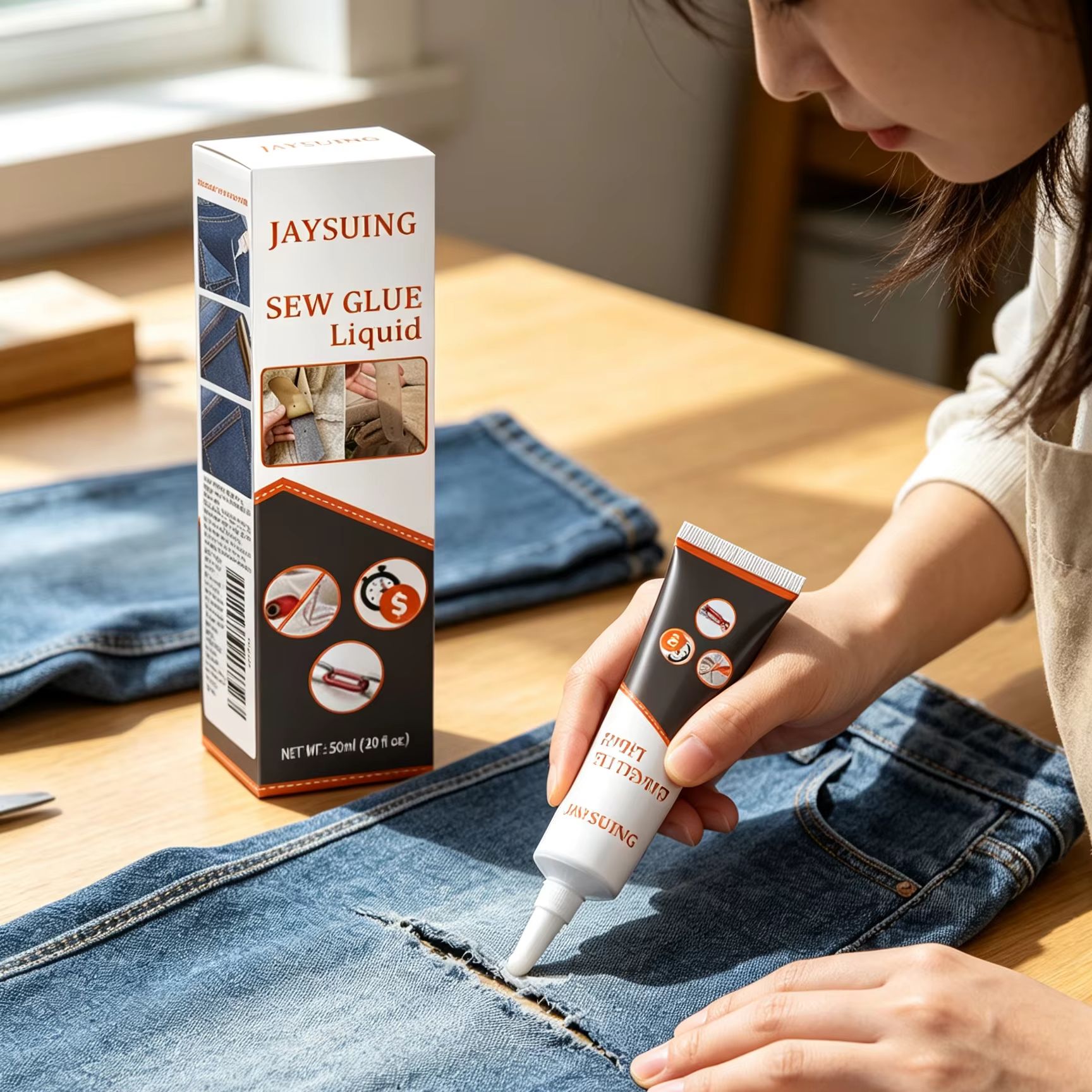 Contact Cement Leather - Клей для шитья Jaysuing: быстросохнущий, прозрачный,