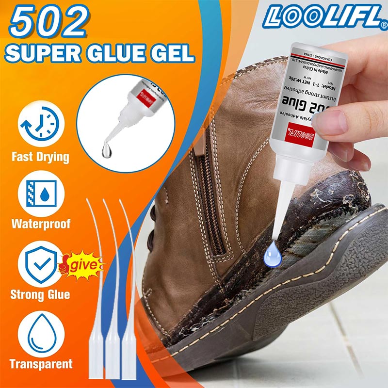 Contact Cement Leather - 1-3шт,20мл,502 супер клей, быстросохнущий цианакрилатный клей,