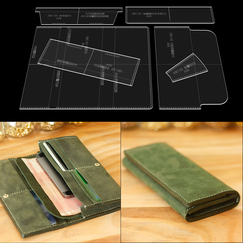 Leatherwork Tool Kit - YOMDID длинный кошелек, шаблон, кожаные инструменты,