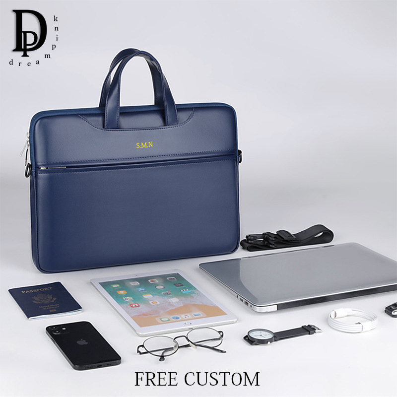 Leather Work Laptop Bag - Деловой портфель из искусственной кожи для