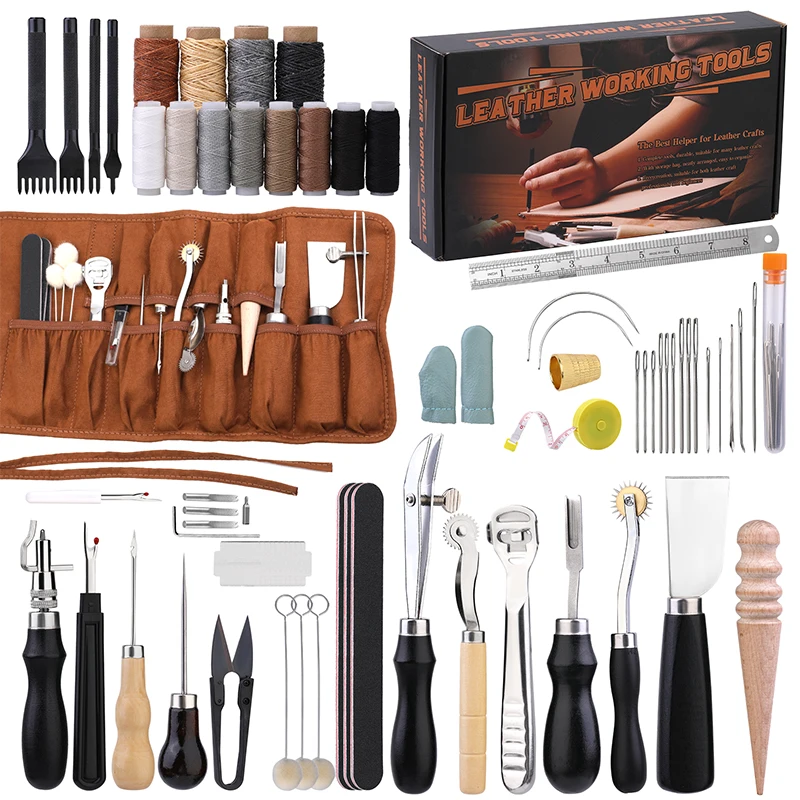 Leatherwork Tool Kit - KRABALL профессиональный набор инструментов для рукоделия
