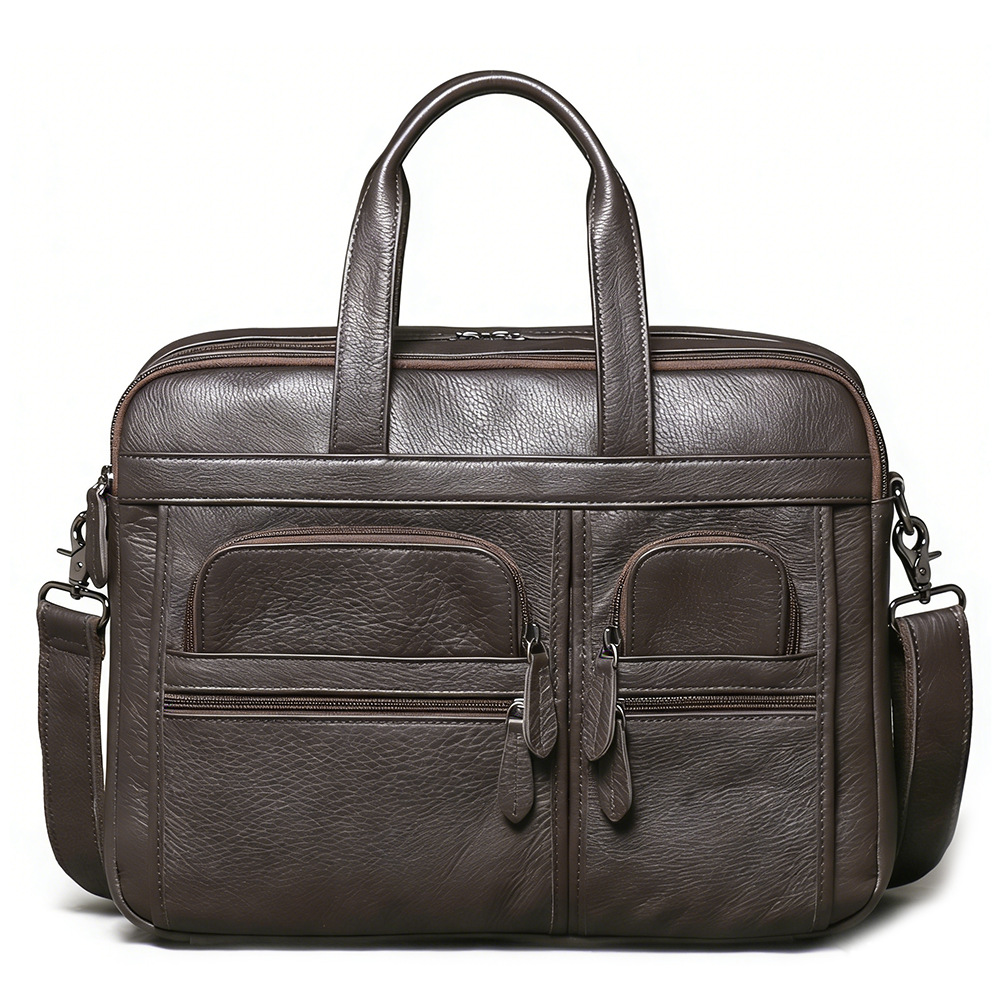 Мужской портфель из натурально – обзор и цена Leather Work Laptop Bag