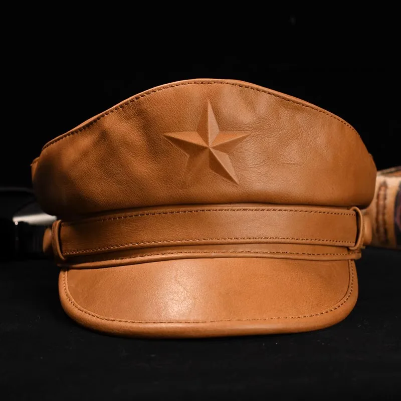 Новая армейская кепка для мужч – обзор и цена Leather Work Hat