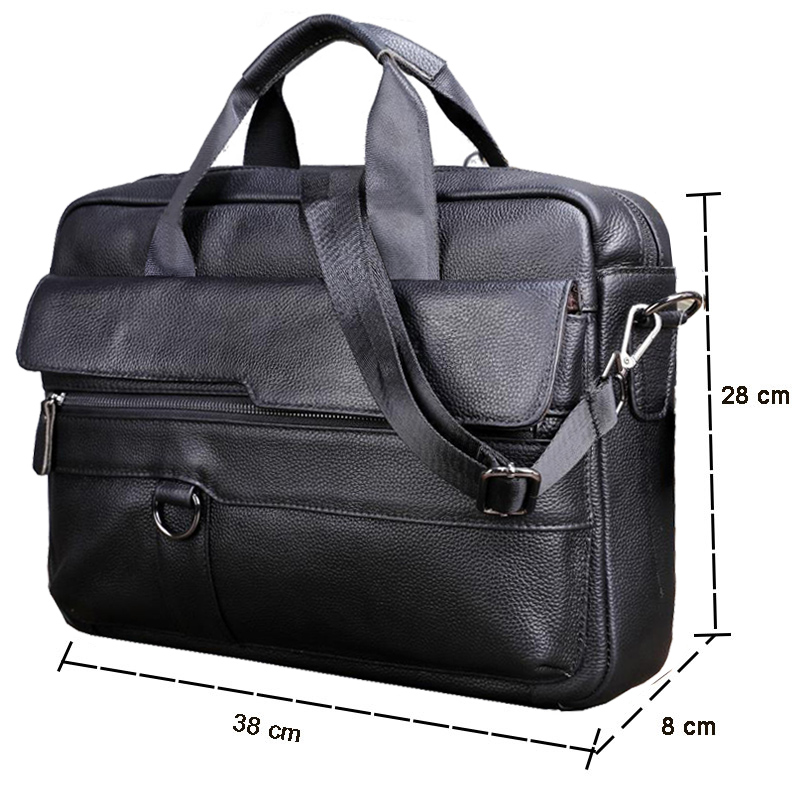 Большая мужская сумка из натур – обзор и цена Leather Work Laptop Bag