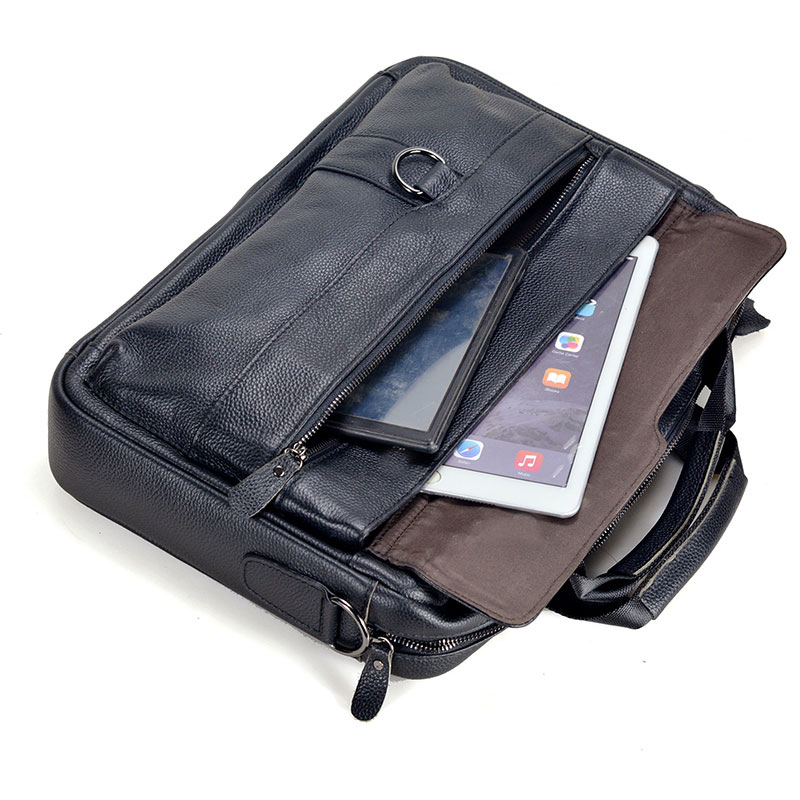 Большая мужская сумка из натур – обзор и цена Leather Work Laptop Bag