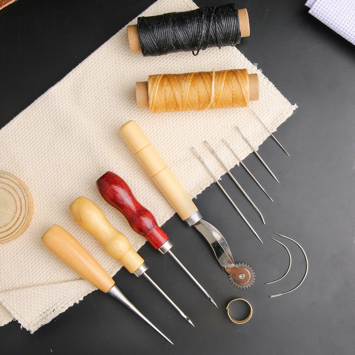 13-częściowy кожаный набор для – обзор и цена Leatherwork Tool Kit