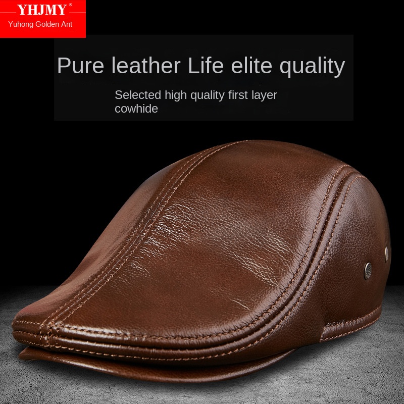 Мужские береты из натуральной  – обзор и цена Leather Work Hat