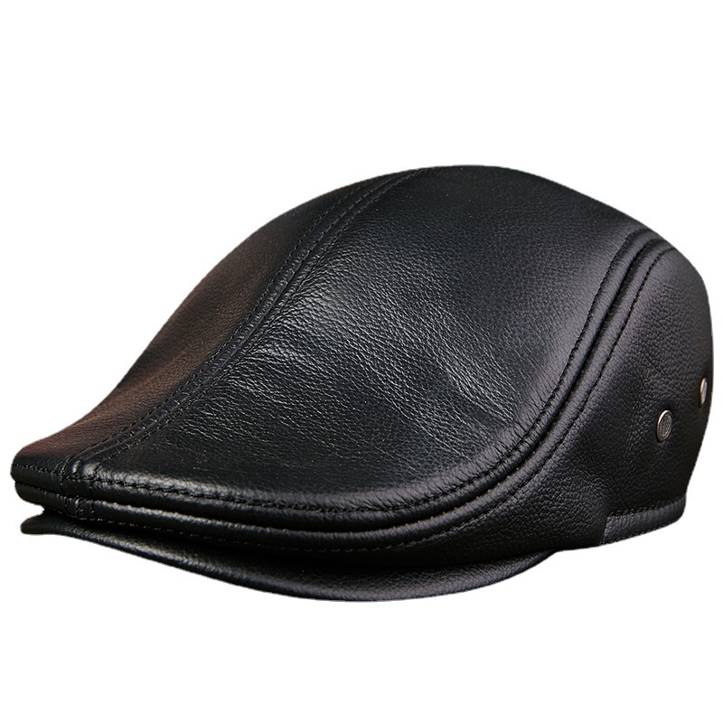 Мужские береты из натуральной  – обзор и цена Leather Work Hat