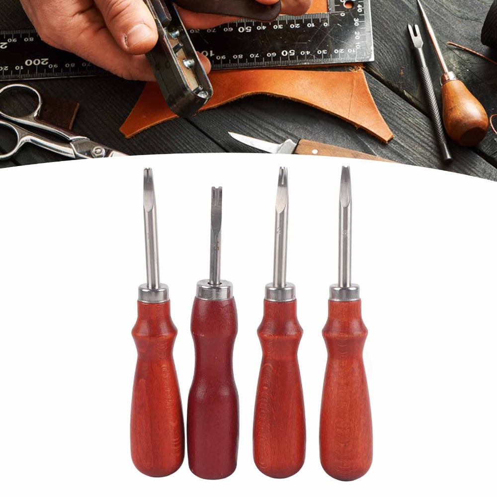 Набор из 4 инструментов для об – обзор и цена Leatherwork Edge Beveler