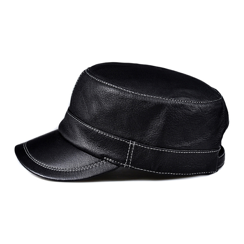 Модная плоская кепка из овечье – обзор и цена Leather Work Hat