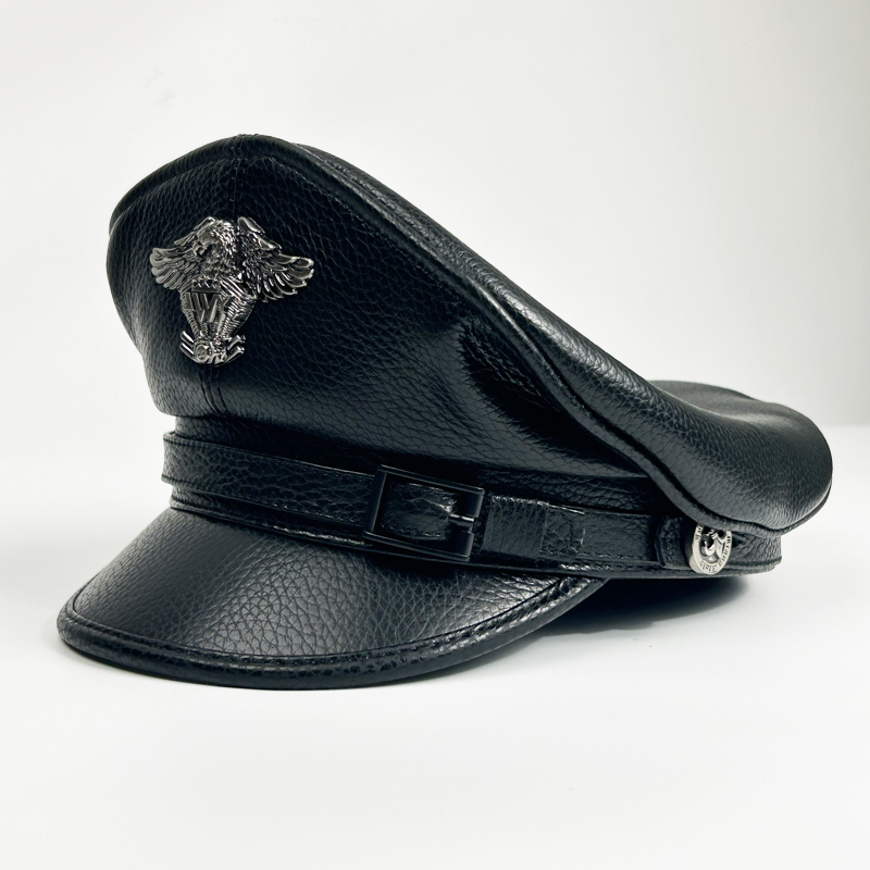 2025 ретро немецкая военная ке – обзор и цена Leather Work Hat
