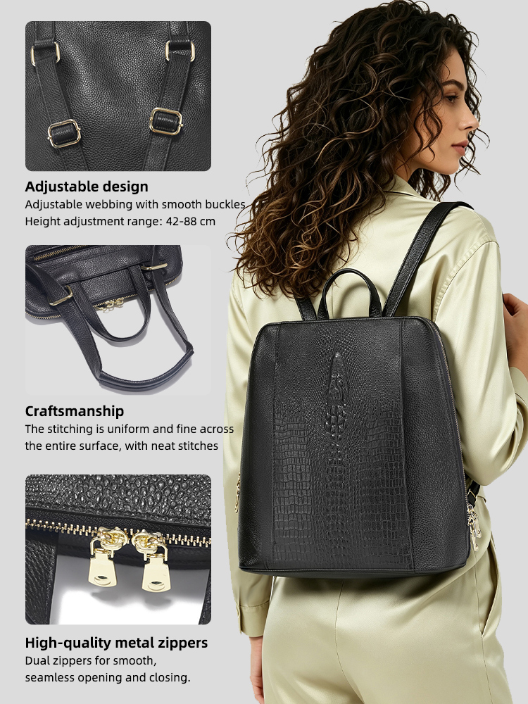 Женский рюкзак Zency из натура – обзор и цена Leather Work Laptop Bag